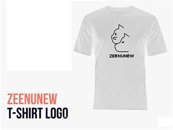ZeeNuNew : Logo T-shirt - White Size XXL