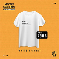 Mew Suppasit : Mew York State of Mine (White) - Size XL