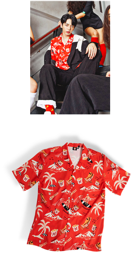 KFC Sanders Hawaii : Shirt - Red Size M @